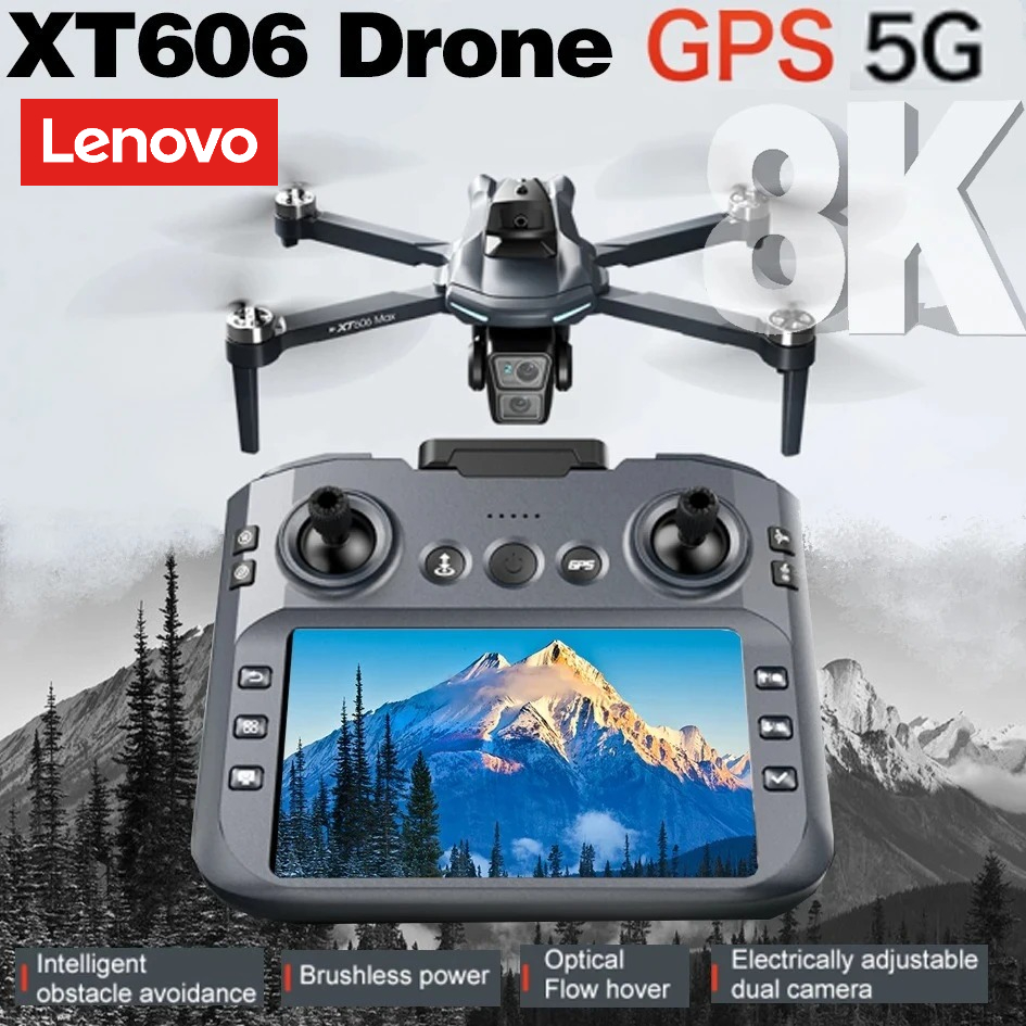 Drone Kit With Camera - Lenovo XT606 Drohne Professionell 8K HD
