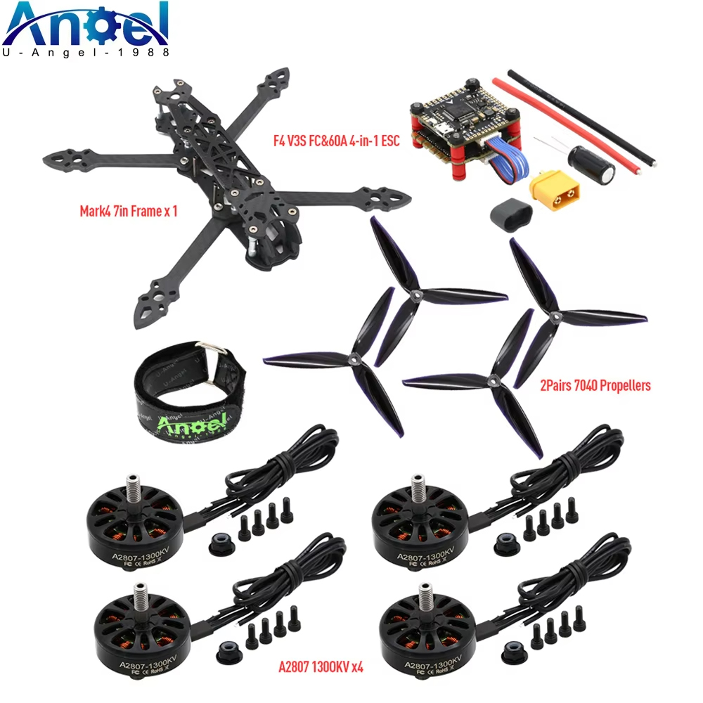 Drone Kit Build Yourself - Mark4 Mark 4 7-Zoll 295mm FPV-Rahmen