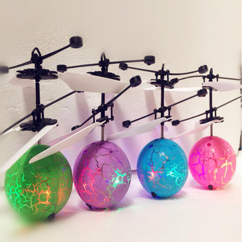 Drone Kit Tricopter - Kinder-Mini-Drohne RC-Helikopter Fluggerät Fliegender Ball Leuchtendes