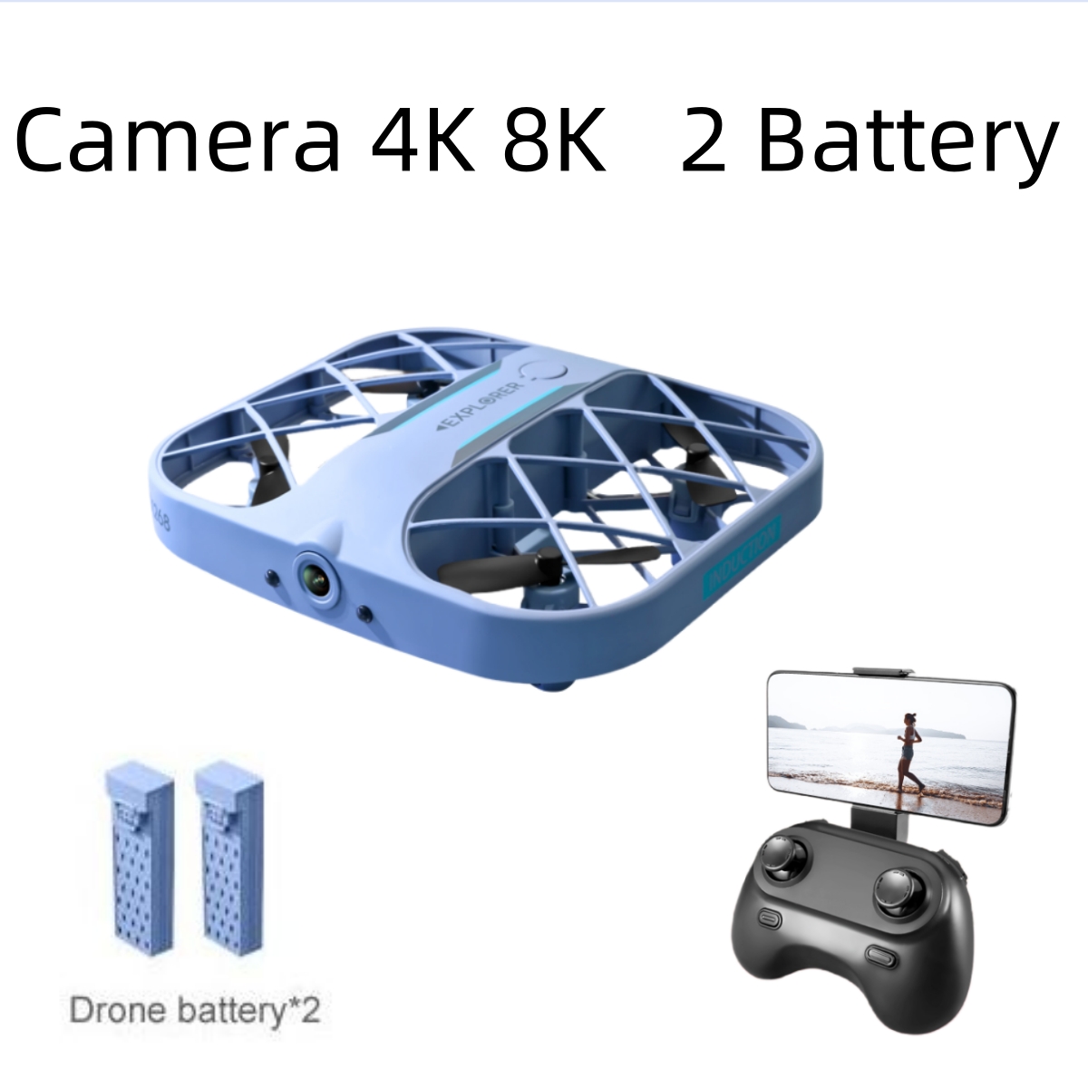 Drone Kit With Camera - JJRC H107 FPV RC Drohne mit