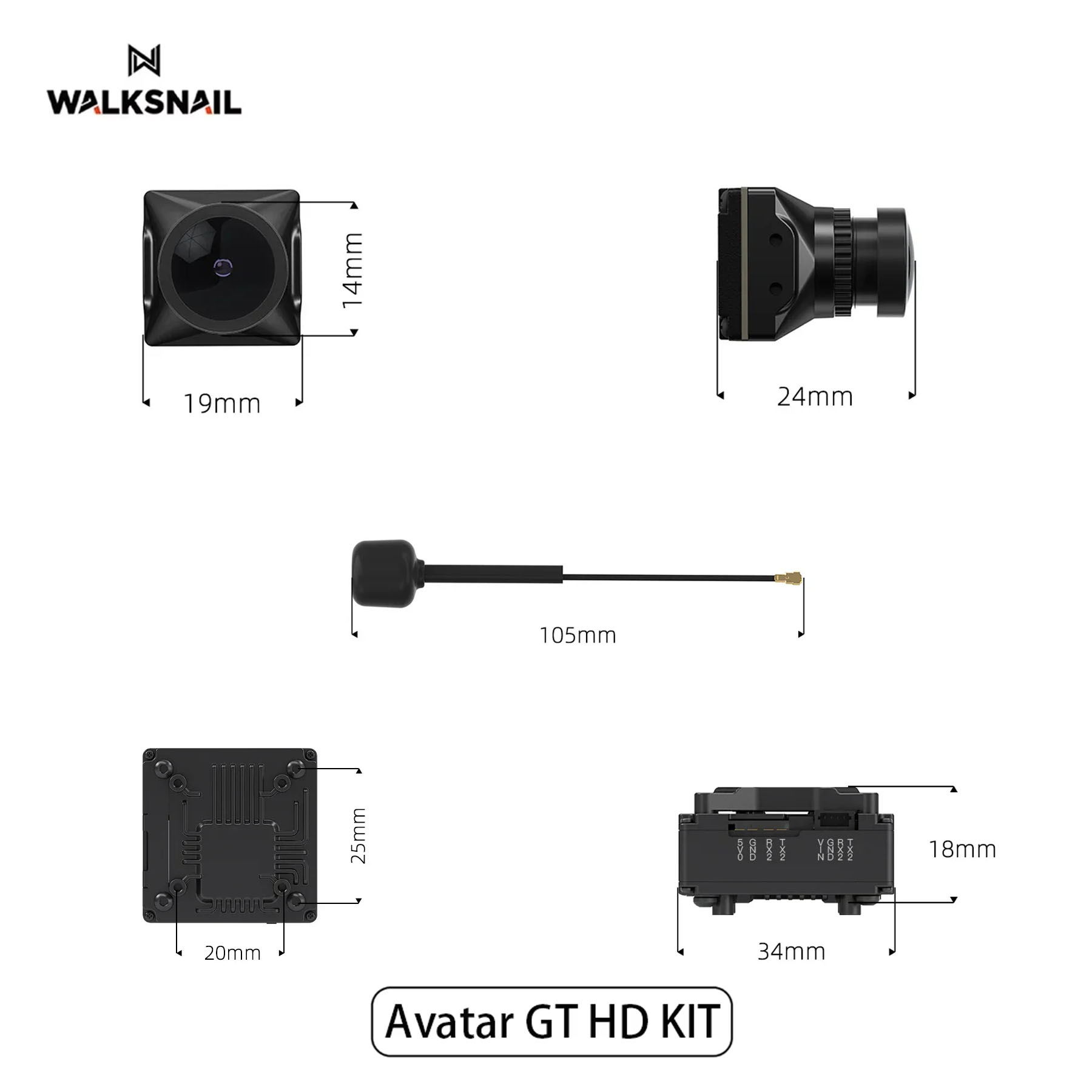 Walksnail Avatar GT HD KIT 2W  – Drone Kit Fpv Bewertung und Preis
