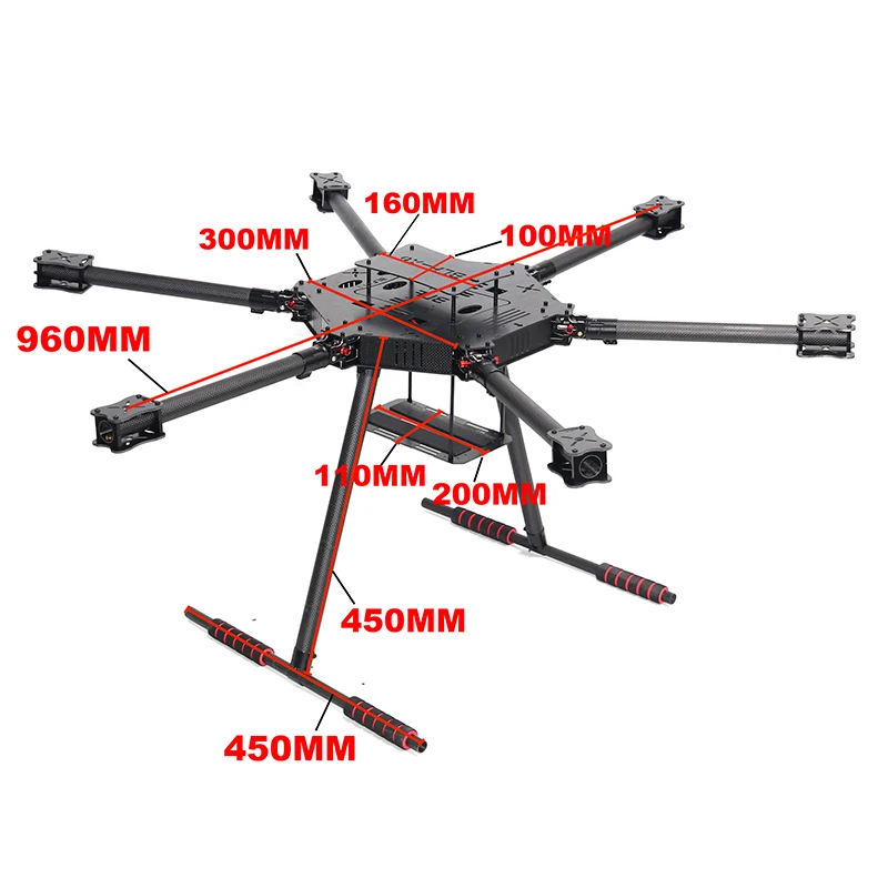 ZD850 ZD960 Vollcarbon-Hexa-Ro – Drone Kit Heavy Lift Bewertung und Preis